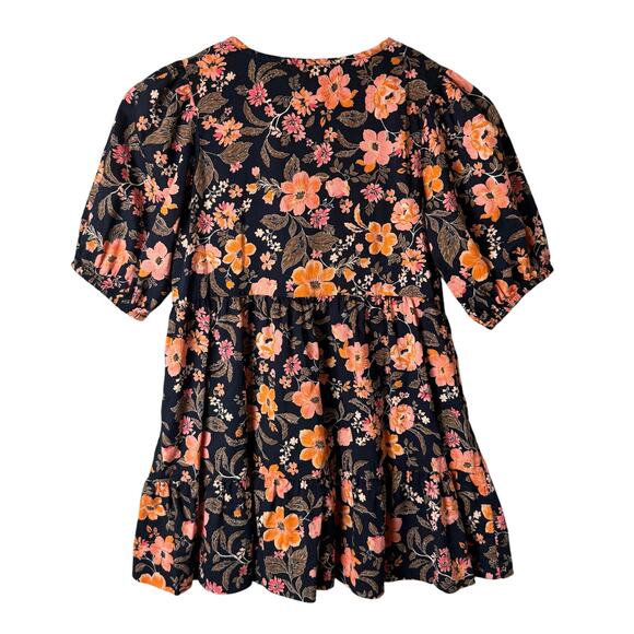 Old Navy Dress Girls Size 8 Tiered Floral Cottagecore Prairie Cotton Pretty - Picture 3 of 7